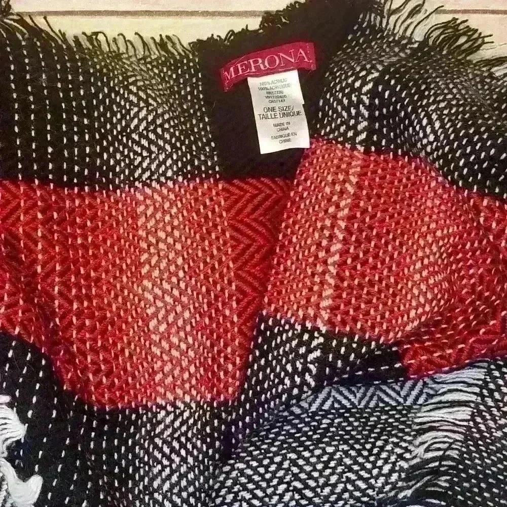 MERONA Womans Scarf REVERSIBLE Hajib Shoulder Rectangle Wrap 76 x 28